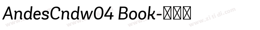 AndesCndw04 Book字体转换
